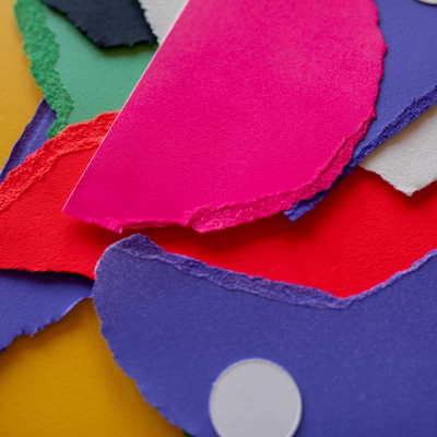 a close-up of a painting